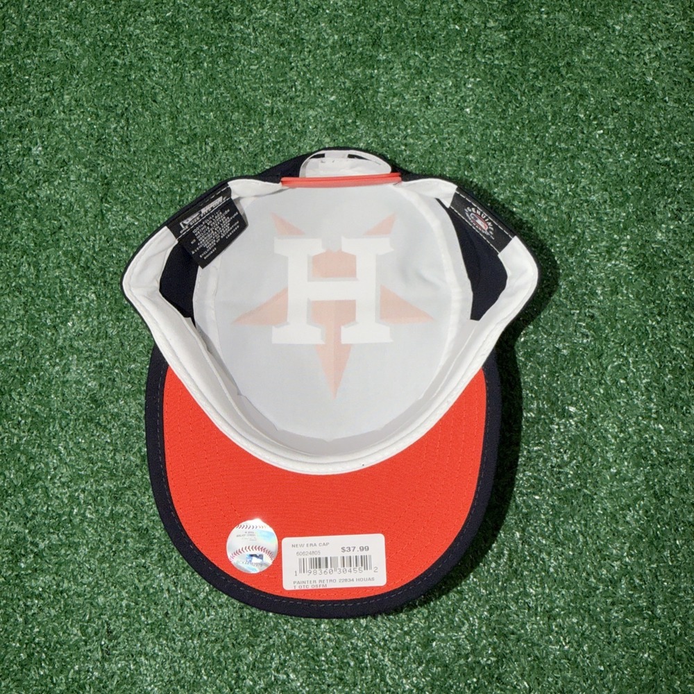 Men's New Era Retro Painter Hat Houston Astros MLB‎ Adjustable Hat - Picture 7 of 7